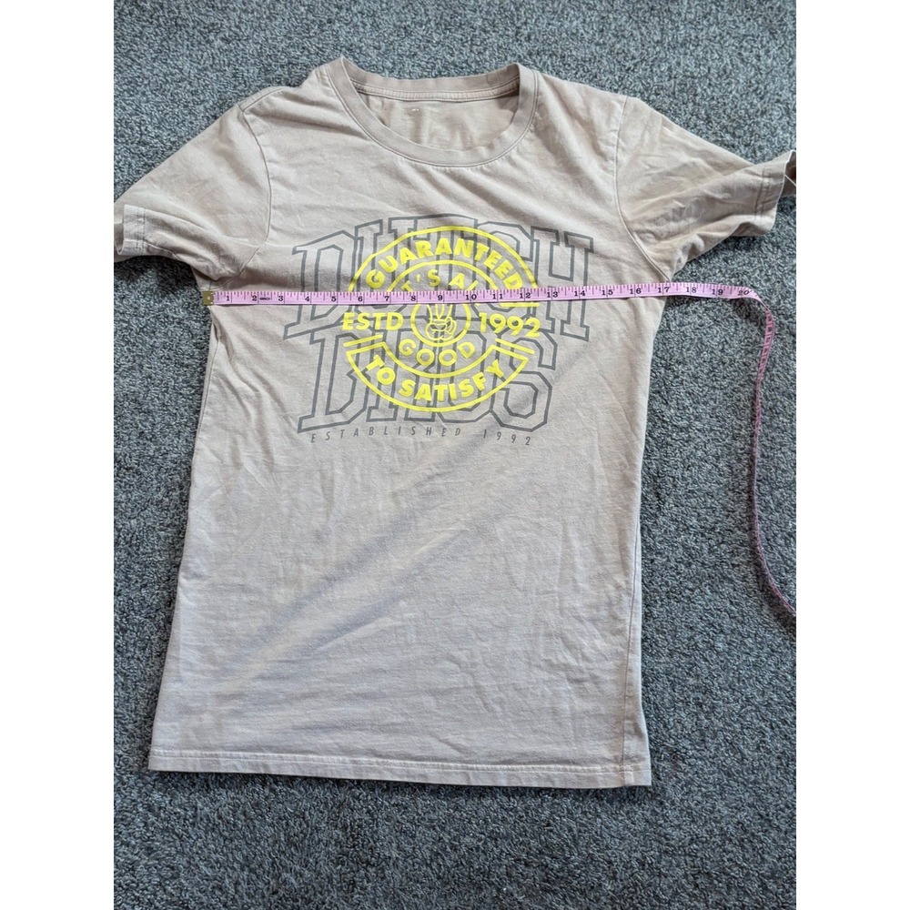 Dutch Bros Graphic T-Shirt Mens Small Tan Short Sleeve Country Music Tee Coffee - Picture 5 of 8